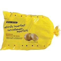 Sans Nom Pommes de terre roussâtres blanches naturellement imparfaites, sac de 20 lb 9.07 kg, 0,00 $/1ch