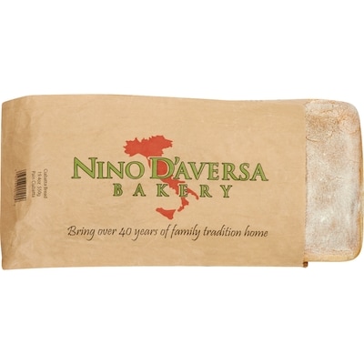 Nino D'aversa Ciabatta Bread 550 g, $0.78/100g