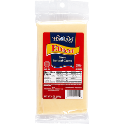 Haolam Kosher Sliced Cheese, Edam 170 g, $6.76/100g