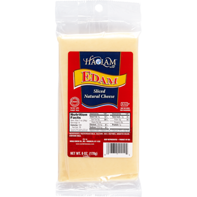 Haolam Fromage edam casher tranché 170 g, 6,46 $/100g