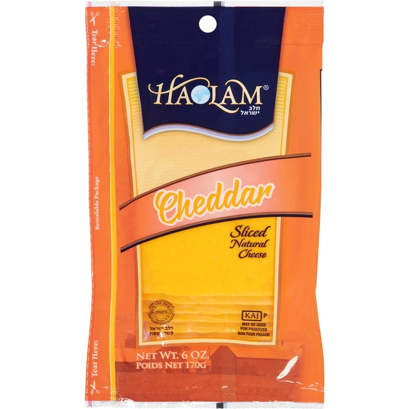Kosher Sliced Cheese, Cheddar