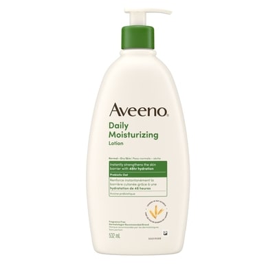 Aveeno Lotion hydratante quotidienne sans parfum 532 ml, 2,40 $/100ml