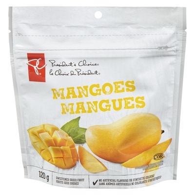 le Choix du Président Mangues séchées sucrées 120 g, 4,58 $/100g