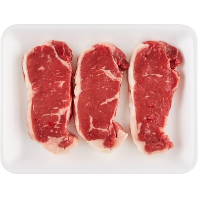 null Beef Striploin Steak, Club Pack $40.99/1kg $18.60/1lb
