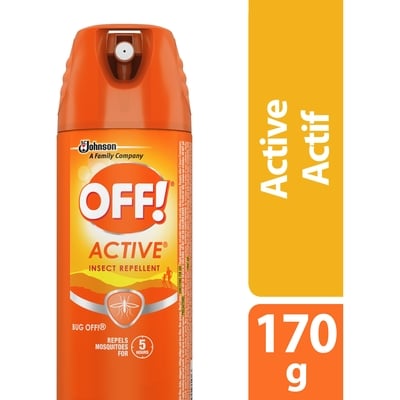 Off! Aérosol chasse-moustiques Active 1 ea, 11,50 $/1ch