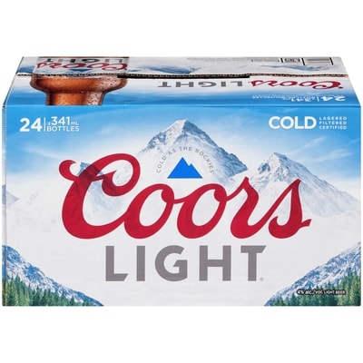 Coors Light Beer (ID required at pick-up) 24x341.0 ml, $0.48/100ml