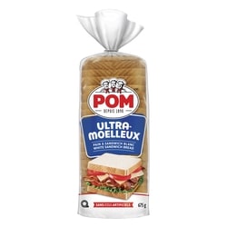POM Pain à sandwich Superclub blanc ultra-moelleux 675 g, 0,63 $/100g