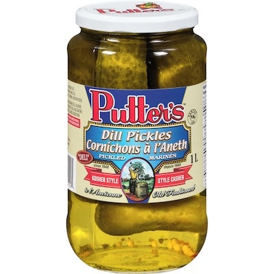 Putter's Dill Pickle Kosher     1 l, $0.48/100ml