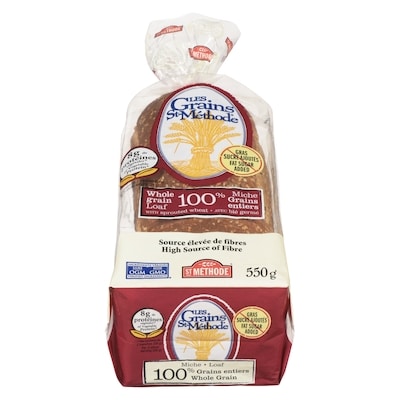 St Methode Whole Grain Sprouted Wheat Bread 550 g, $0.91/100g