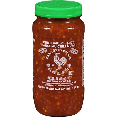Huy Fong Sauce au chili et à l’ail 460 ml, 1,26 $/100ml