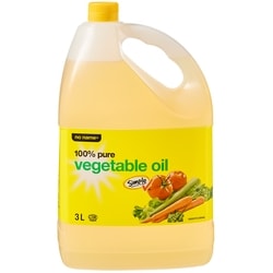 No Name 100% Pure Vegetable Oil 3 l, $0.37/100ml