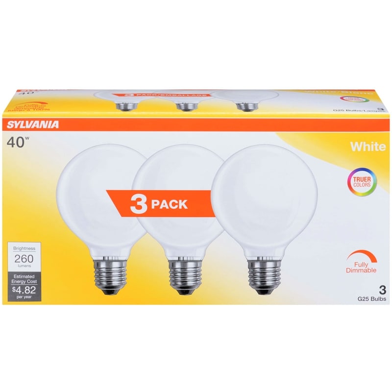 G24 40W Light Bulbs, White
