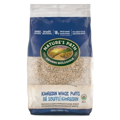 Nature’s Path Céréales soufflées biologiques Khorasan 170 g, 2,64 $/100g