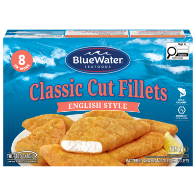 BlueWater Seafoods Classic Cut English Style Fillets 725 g, $1.66/100g