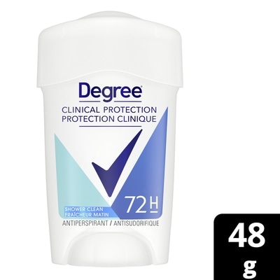 Degree Clinical Protection Antiperspirant Shower Clean 48 g, $24.98/100g