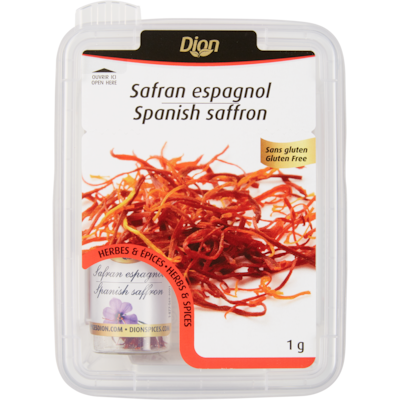 Dion Safran espagnol 1 g, 1 000,00 $/100g