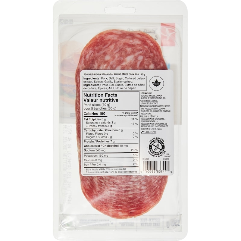 Mild Genoa Salami Slices