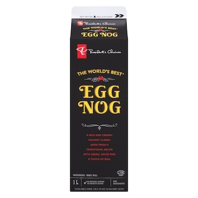 President's Choice The World’s Best Egg Nog 1 l, $0.36/100ml