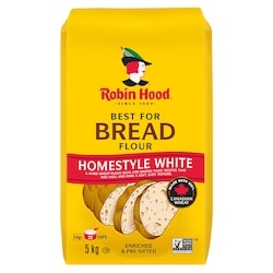 Robin Hood Best For Bread Homestyle White Flour 5kg 5 kg, $0.24/100g