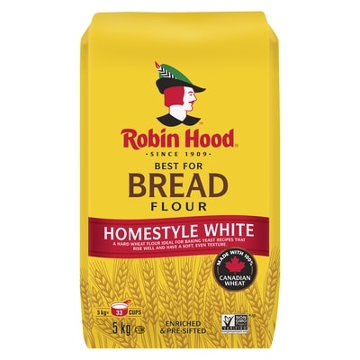 Robin Hood Best For Bread Homestyle White Flour 5 kg, $0.26/100g