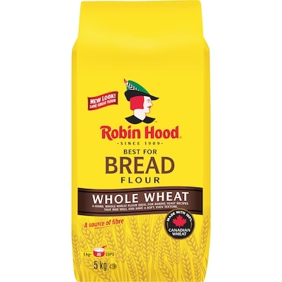 Robin Hood Best For Bread Whole Wheat Flour 5 kg, $0.26/100g