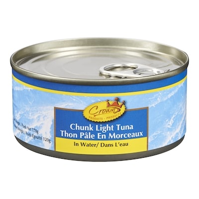 Crown Kosher Chunk Light Tuna in Water 170 g, $1.76/100g