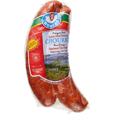 Borges Extra Hot Sausage $29.90/1kg $13.57/1lb