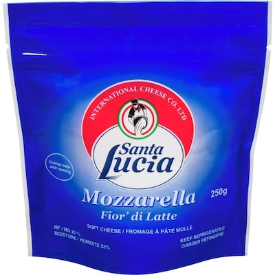 Santa Lucia Soft Cheese Mozzarella Mf 20 % 250 g, $3.60/100g