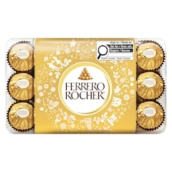 Ferrero Rocher Fine Hazelnut Chocolates, 30-Piece Gift Box 375 g, $5.07/100g