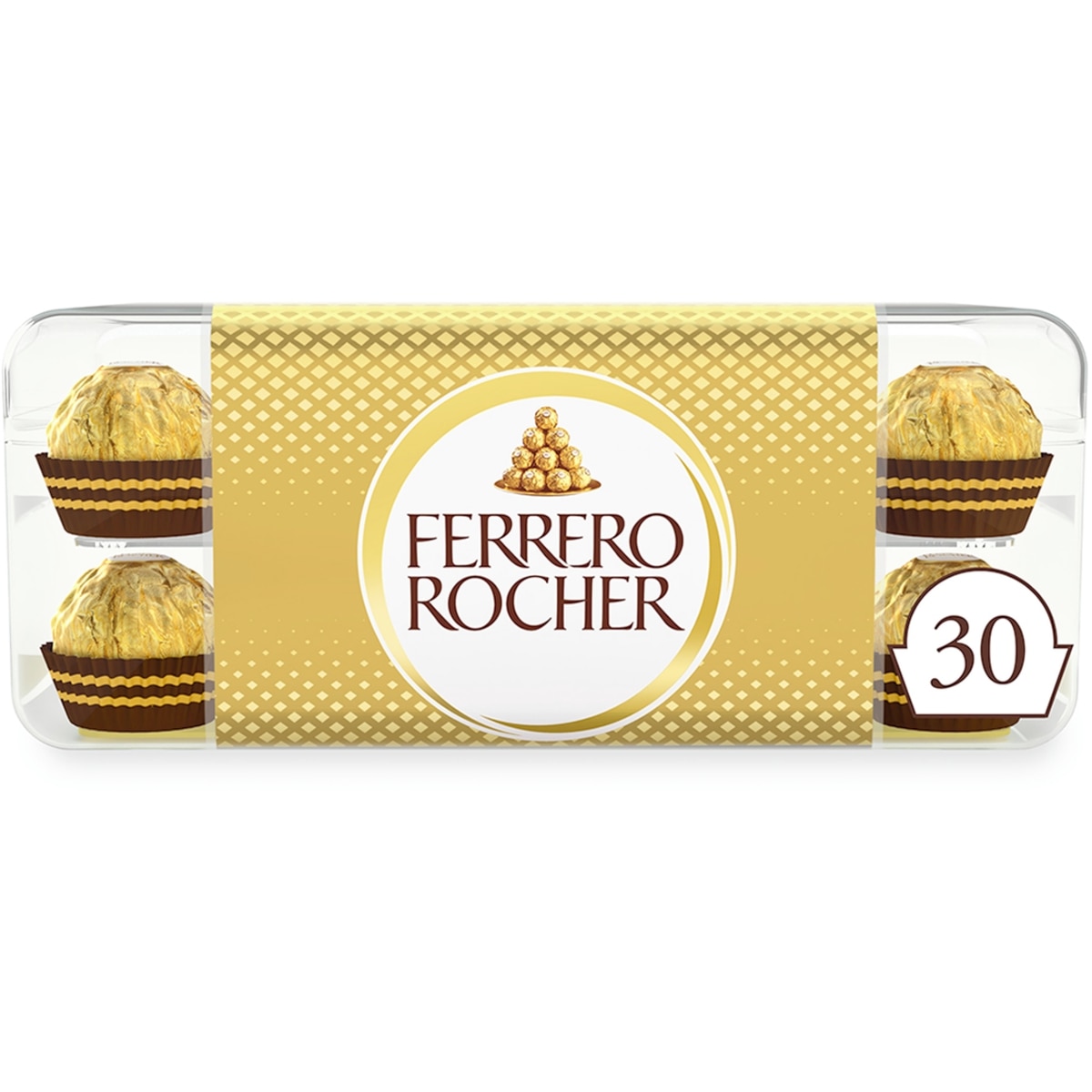 Ferrero Rocher Boîte-cadeau de fins chocolats au lait et aux noisettes ROCHER, 30 chocolats 375 g, 5,06 $/100g
