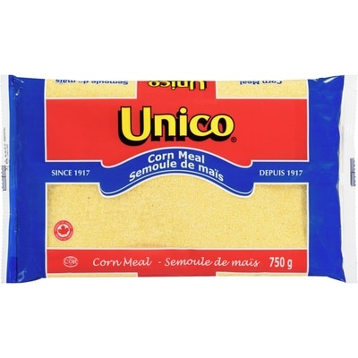 Unico Cornmeal 750 g, $0.40/100g