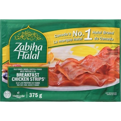 Zabiha Halal Chicken Breakfast Strips 375 g, $1.46/100g
