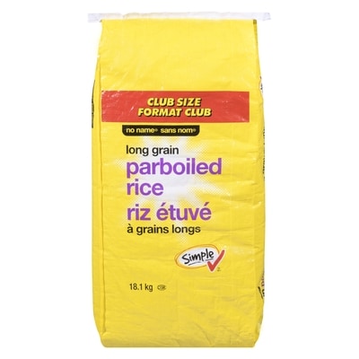 No Name Long Grain Parboiled Rice 18.1 kg, $0.24/100g