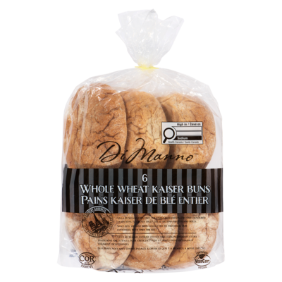 Villa Di Manno Rolls Kaiser Whole Wheat Pack of 6 540 g, $0.92/100g