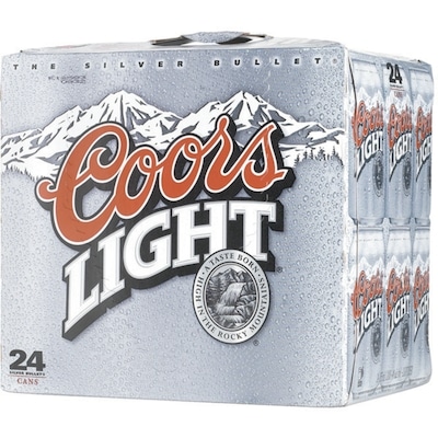 Coors Bière légère (Pièce d’identité requise au moment du ramassage) 24x355.0 ml, 0,46 $/100ml