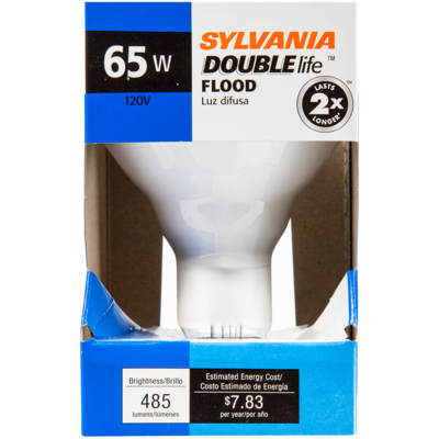 Sylvania BR30 Double Life Flood 65W Light Bulb 1 ea, $8.00/1ea
