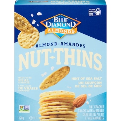 Blue Diamond Nut-Thins à l’amande soupçon de sel de mer 120 g, 4,58 $/100g