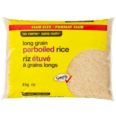 No Name Long Grain Parboiled Rice Club Size 8 kg, $0.24/100g