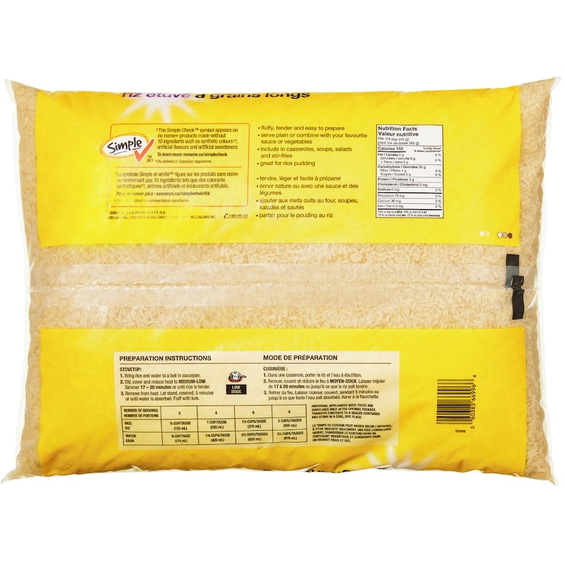 Long Grain Parboiled Rice Club Size