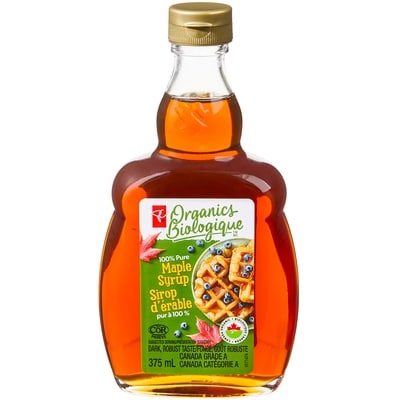 PC Biologique Sirop D’Érable 100 % Pur 375 ml, 3,47 $/100ml