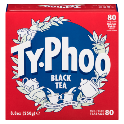 Typhoo Tea 80 ea, $0.09/1ea