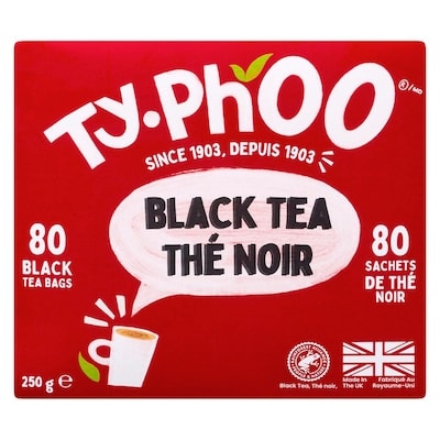 Typhoo Thé noir classique 80 ea, 0,08 $/1ch