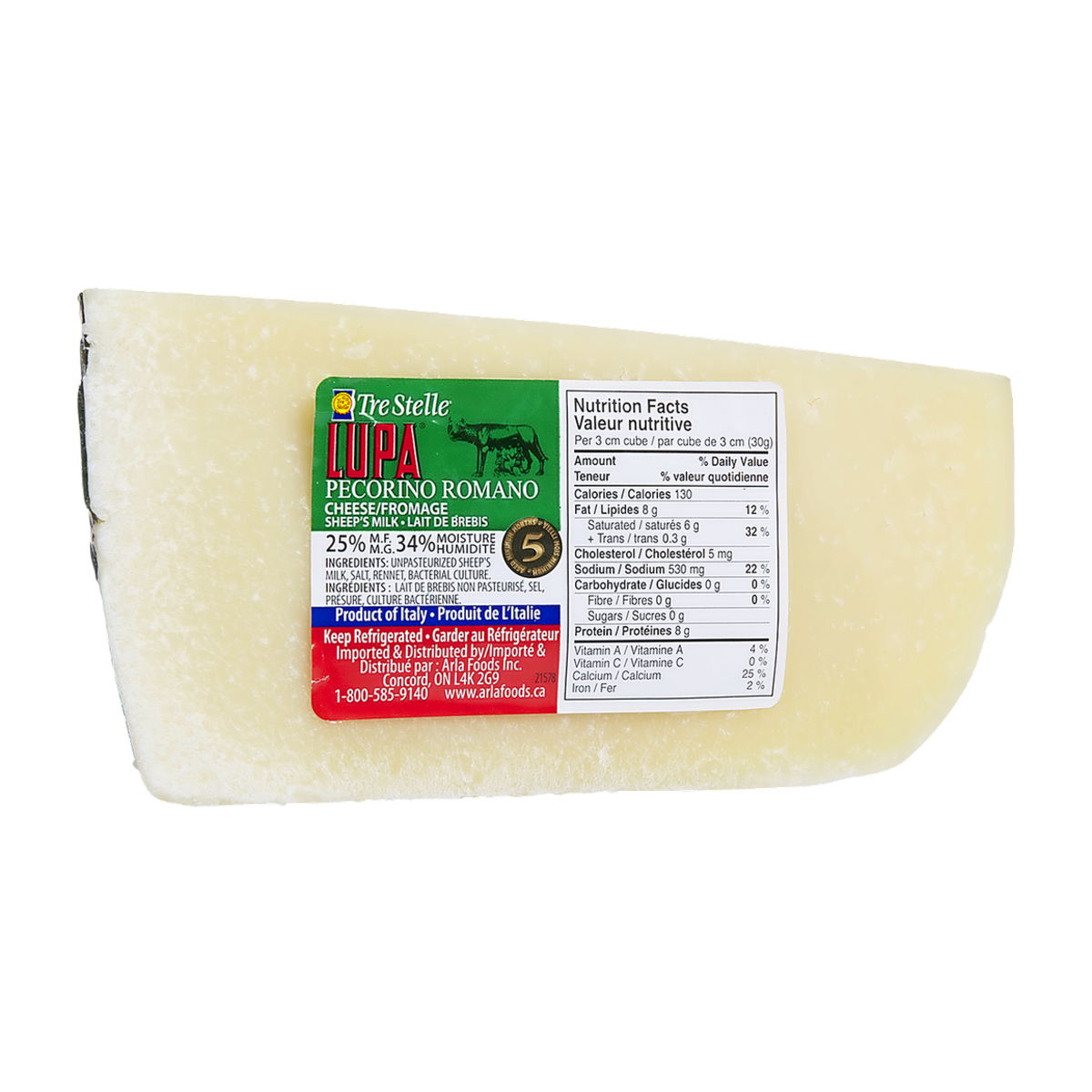 null Romano Lupa Italian, Quarter Wheel $5.79/100g $26.27/1lb