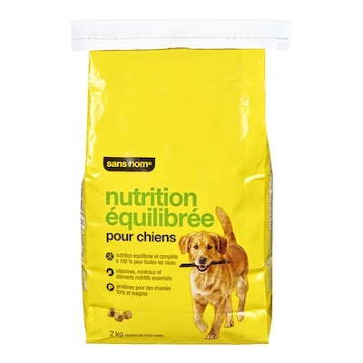 Sans Nom Nutrition équilibrée pour chiens 2 kg, 0,58 $/100g