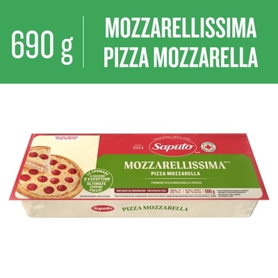 Saputo Fromage Mozzarellissima pizza mozzarella 690 g, 2,32 $/100g