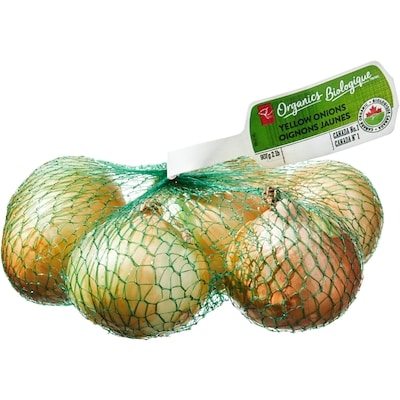 PC Organics Organics Yellow Onions, 2 lb Bag 907 g, $0.61/100g