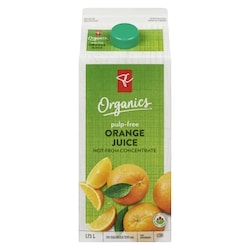 PC Organics Organic 100% Florida Orange Juice, Pulp Free 1.75 l, $0.51/100ml