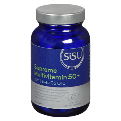 Sisu Supreme Multivitamin 50+ 60 ea, 0,55 $/1ch