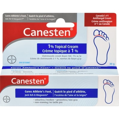 Canesten Antifungal 1% Topical Cream, Relieves Itching and Burning 30 g, $56.63/100g
