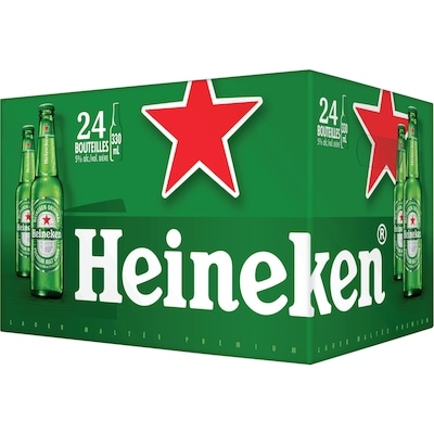 Heineken Lager corsée de première qualité (Pièce d’identité requise au moment du ramassage) 24x330.0 ml, 0,56 $/100ml